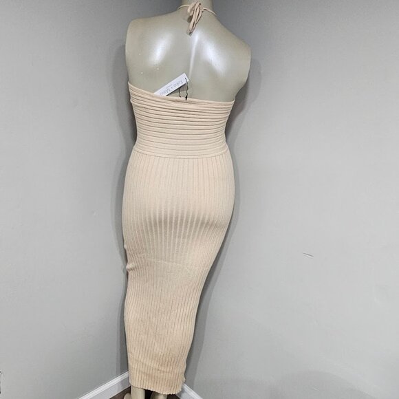 Koko + Mason Keyhole Halter Maxi Dress - Picture 3 of 7